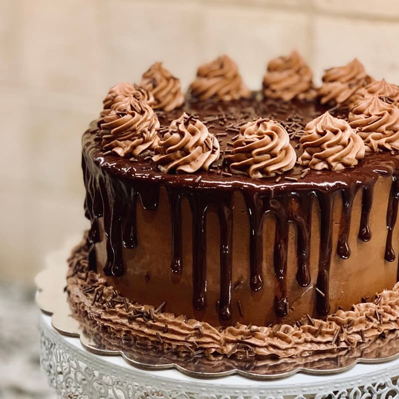 Chocolate cake slice